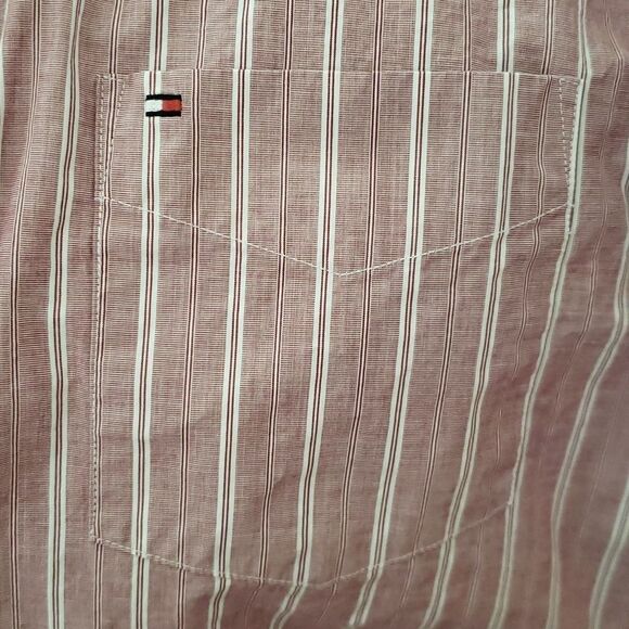 EUC Tommy Hilfiger Men's Button Down Dress Shirt Sz M 15.5-16 - Picture 3 of 6